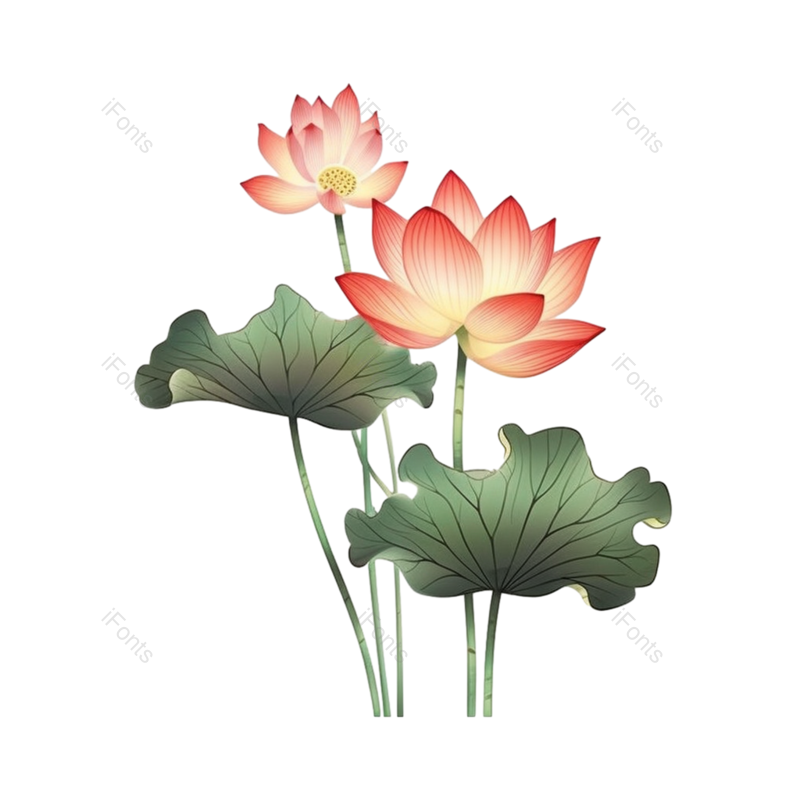 叶子图片,元素元素,清新PNG,荷花免抠素材